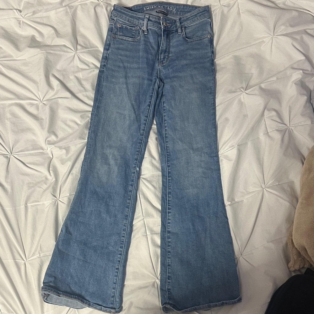 American Eagle Outfitters Light Blue Flare Jeans